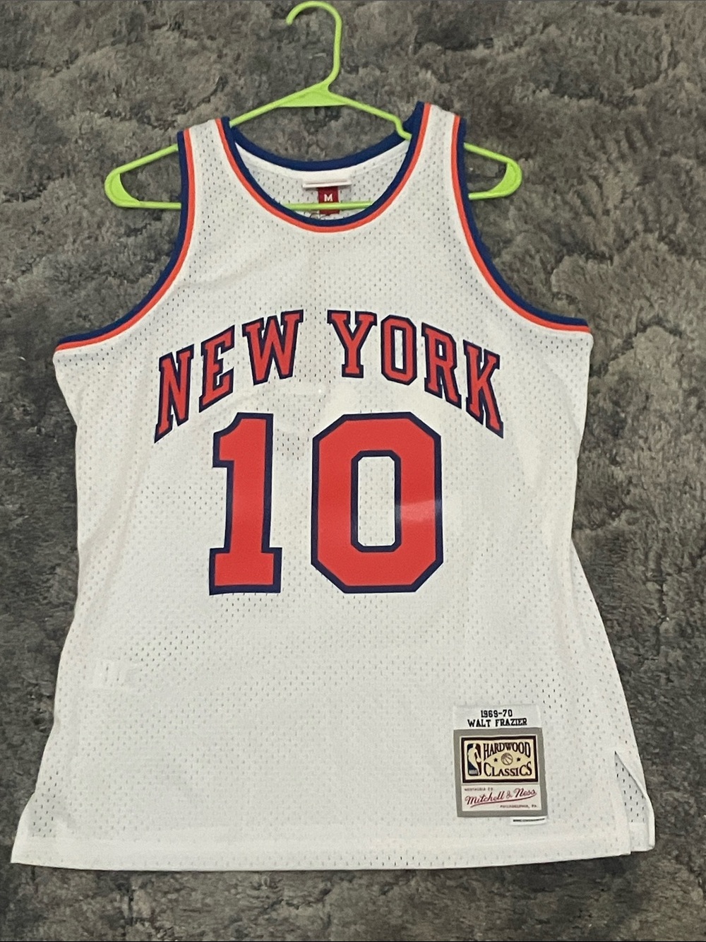 New York Knicks Walt Frazier hardwood classic jersey